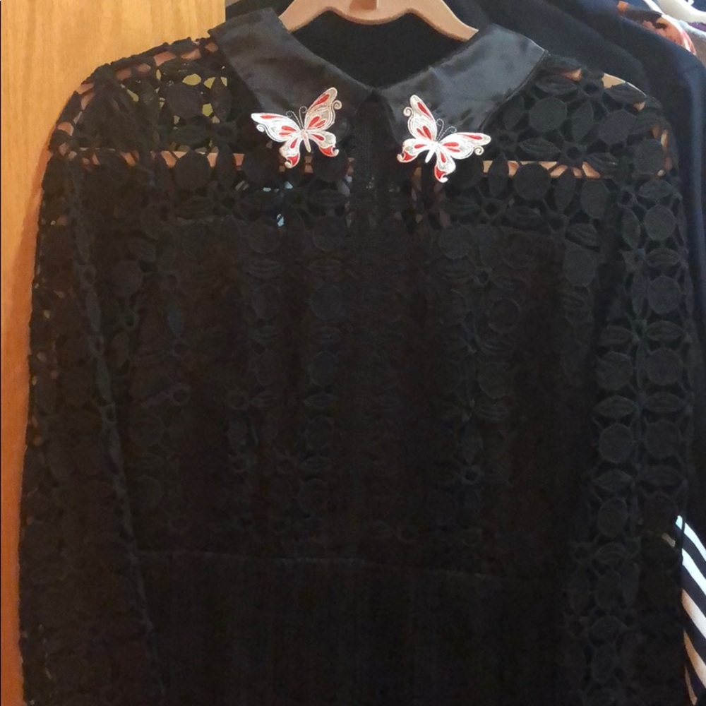 Black lace dress